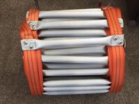 our escape ladders fold into a small ball which makes them perfect for storing